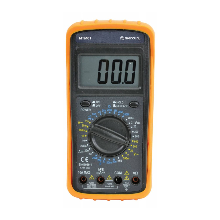 Mercury MTM01 User manual