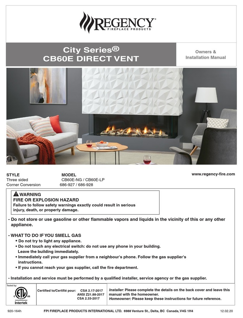 Regency City CB60E Series Quick start guide