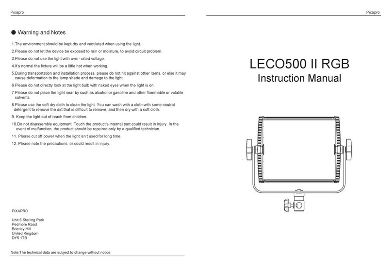 Pixapro LECO500 II RGB User manual