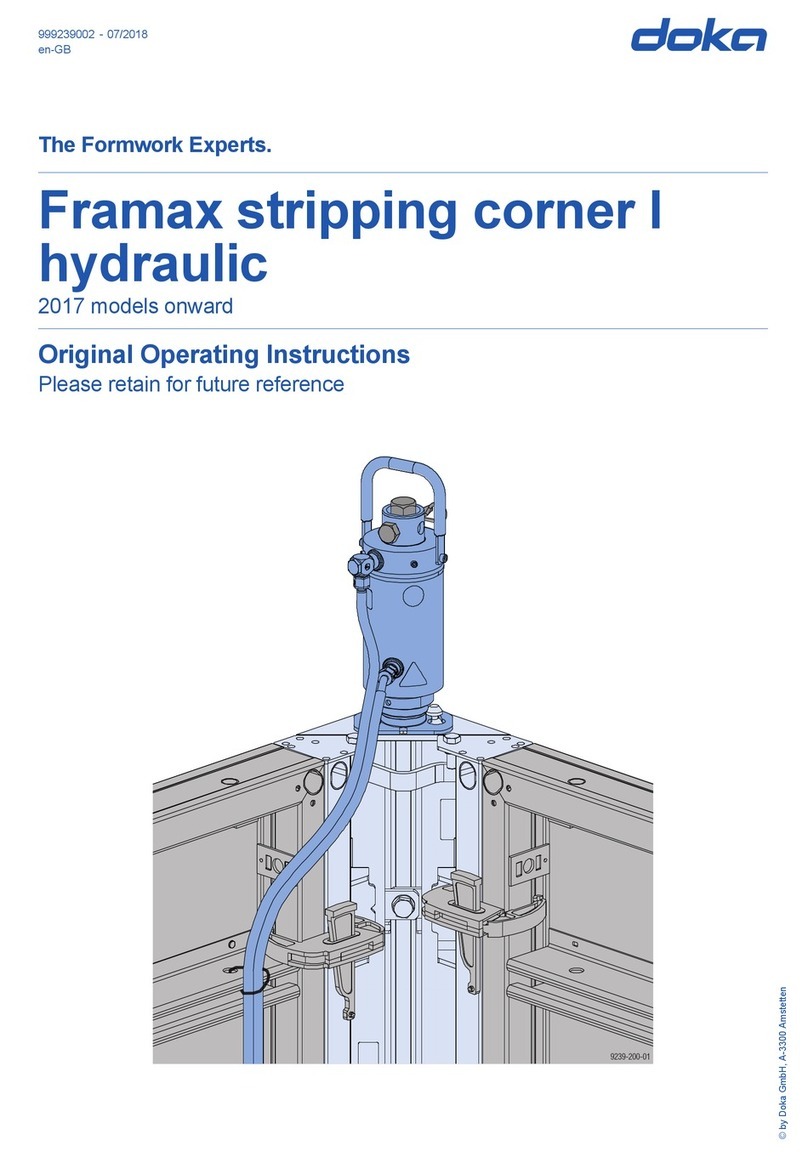 Doka Framax stripping corner I Series User manual
