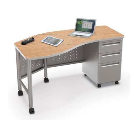 Mooreco Instructor Teacher's Desk II Quick start guide