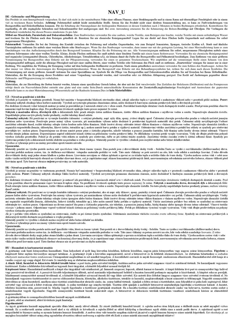 Möbelix Melissa 2648010301 User manual