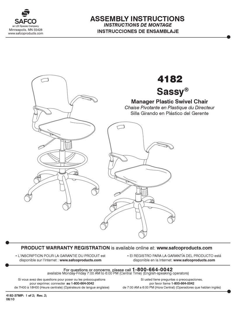 LDI Spaces SAFCO Sassy 4182 User manual LDI Spaces SAFCO Sassy 4182 User manual