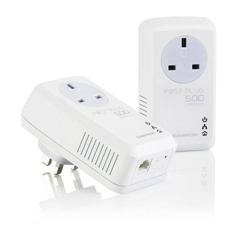 SAGEMCOM Fast PLUG 500 premium Quick installation guide