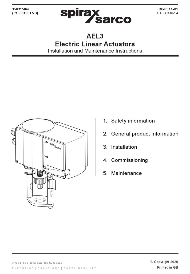 Spirax Sarco AEL3 Series User manual