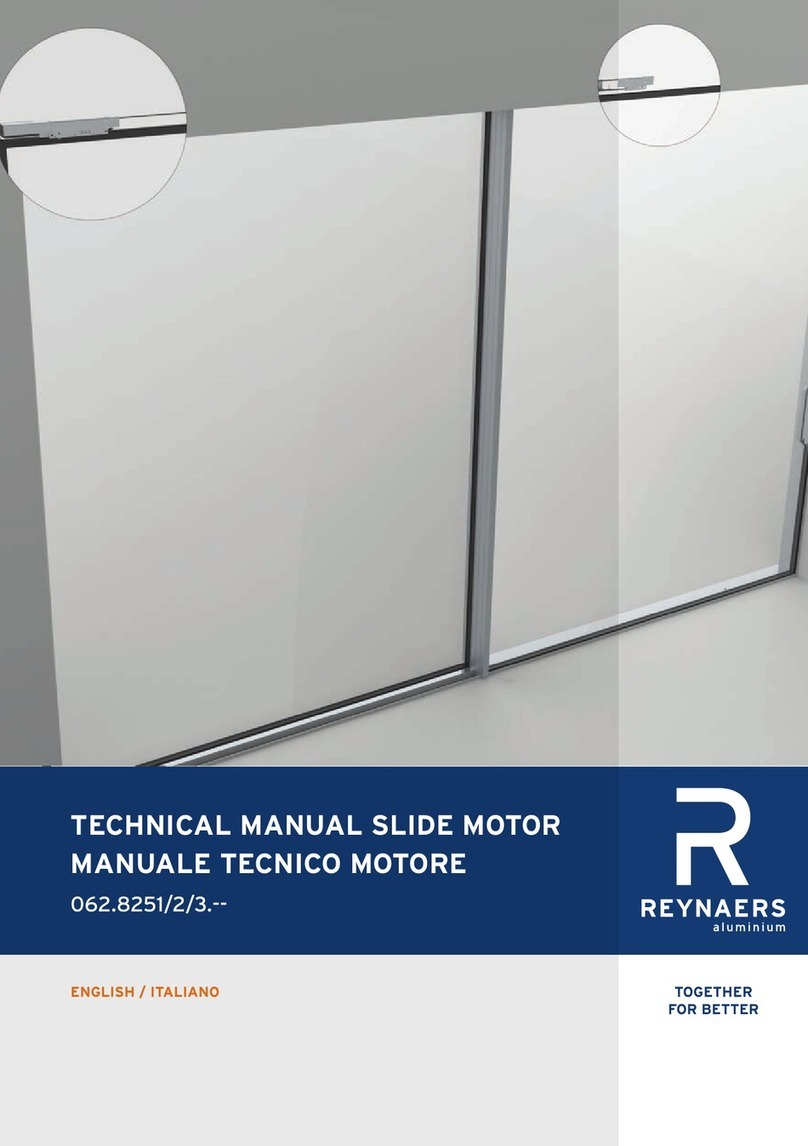 REYNAERS 062.8251 User manual
