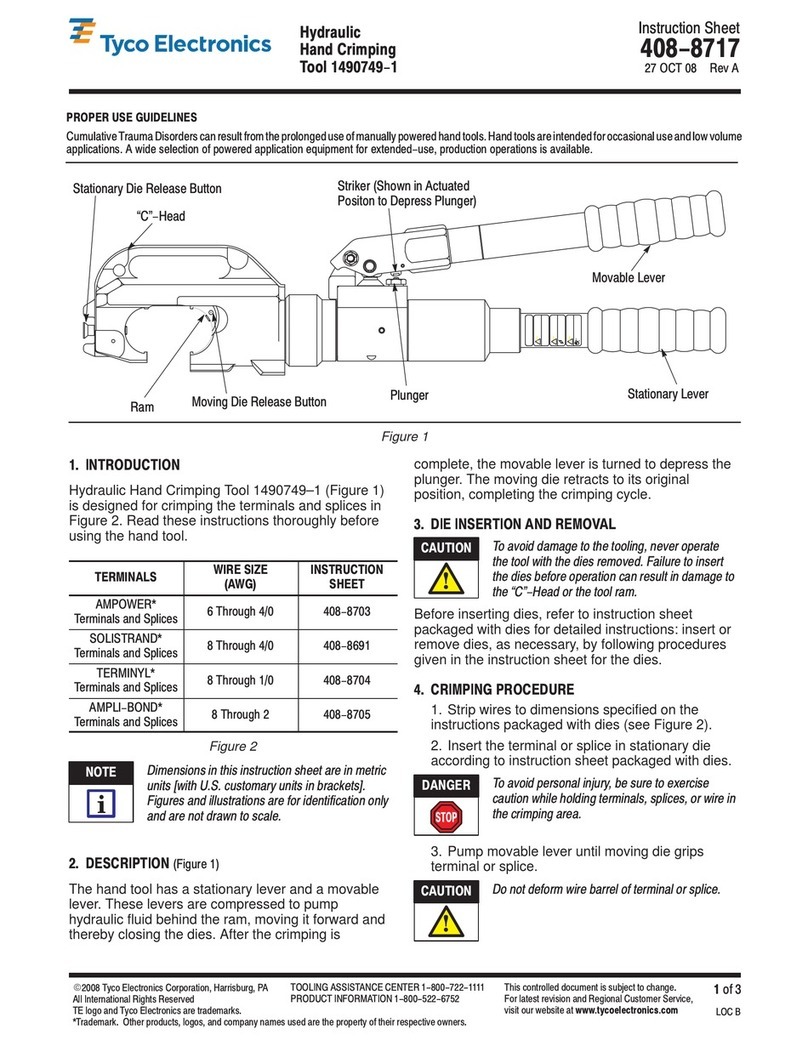 Tyco Electronics 1490749-1 instruction sheet