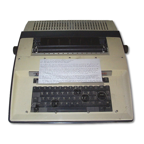Teletype 43 Teleprinter Basic RO User manual