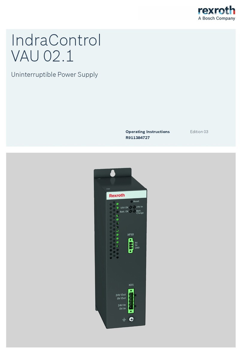 Bosch rexroth IndraControl VAU 02.1 operating instructions