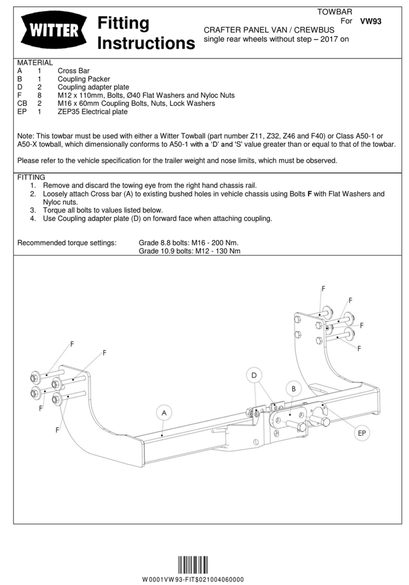 Witter VW93 User manual