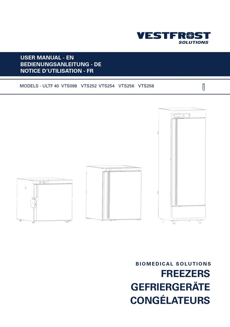 Vestfrost ULTF 40 User manual Vestfrost ULTF 40 User manual