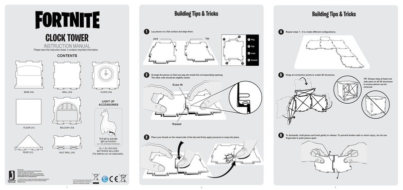 Jazwares Fortnite instruction manual