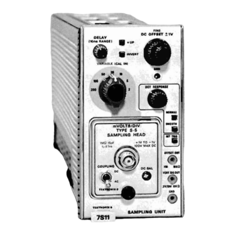 Tektronix 7S11 User manual