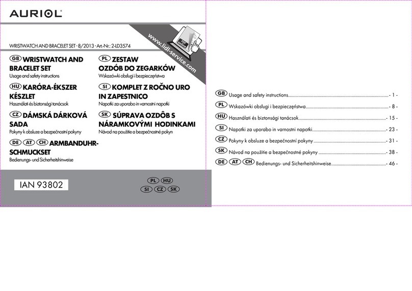 Auriol 2-LD3574 Usage and safety instructions