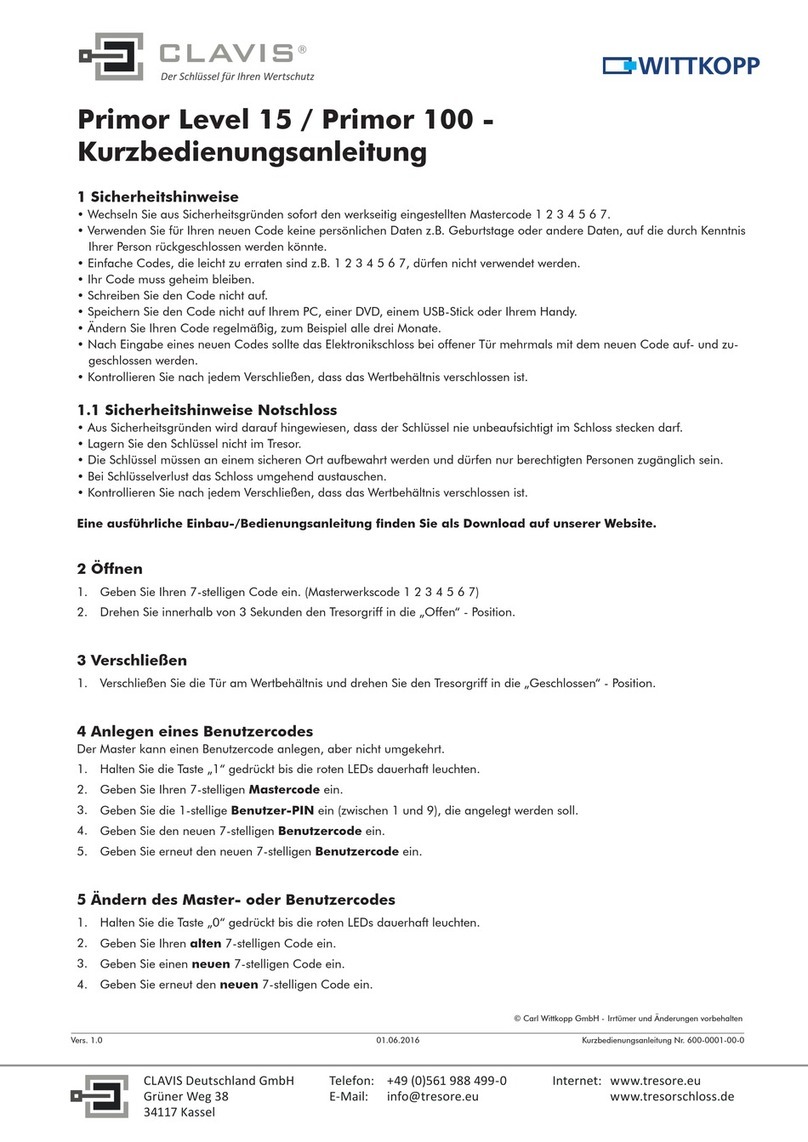 Wittkopp Clavis Primor Level 15 quick start Wittkopp Clavis Primor Level 15 quick start