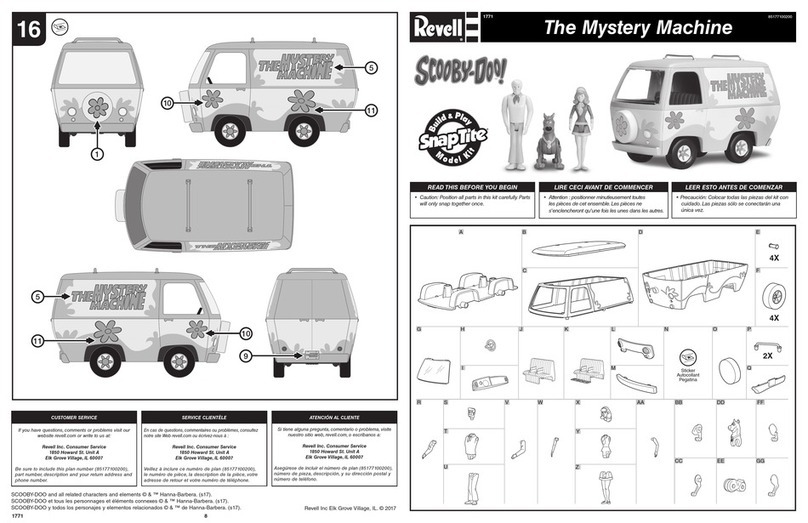 REVELL SnapTite SCOOBY-DOO! The Mystery Machine manual