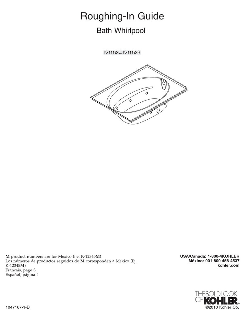 Kohler Roughing-In K-1112-L User manual