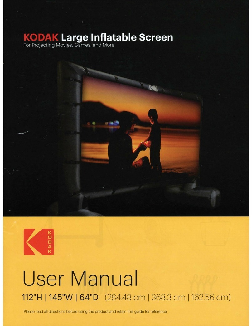 Kodak Large Inflatable Screen user manual