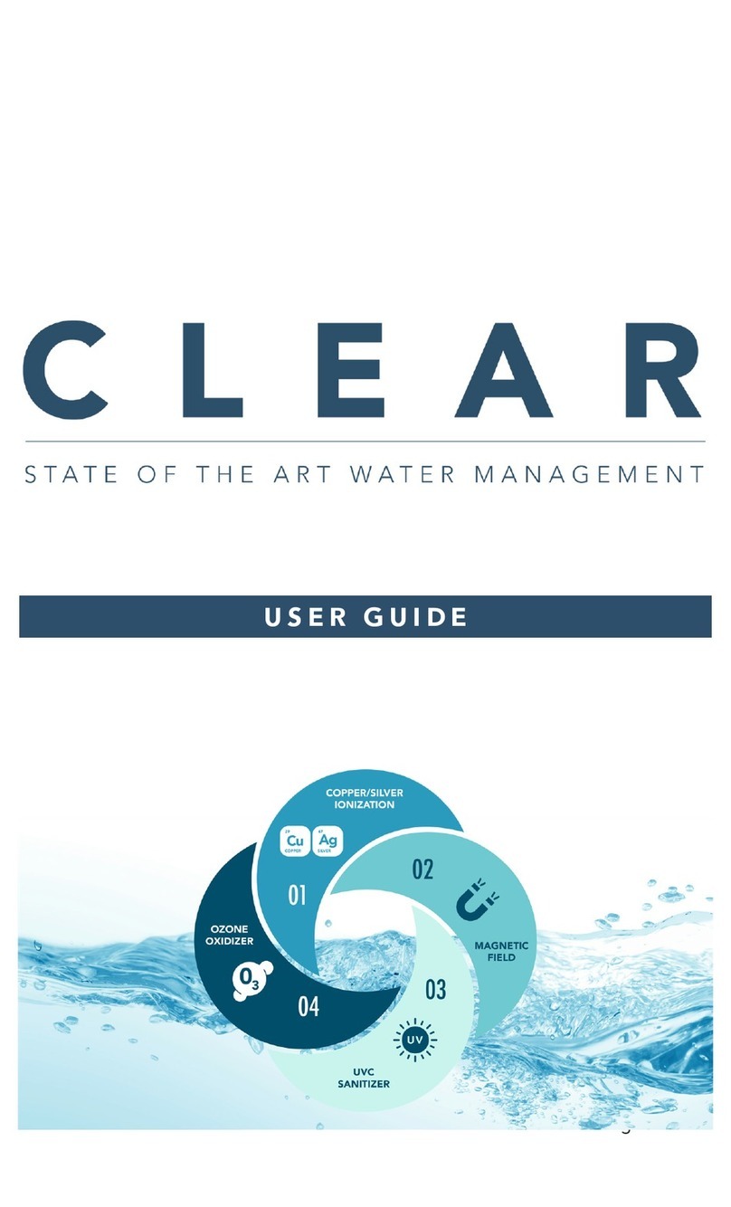 Clearwater Spas CLEAR A-400 user guide