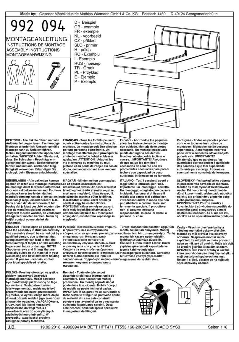 WIEMANN 992 094 Assembly instructions