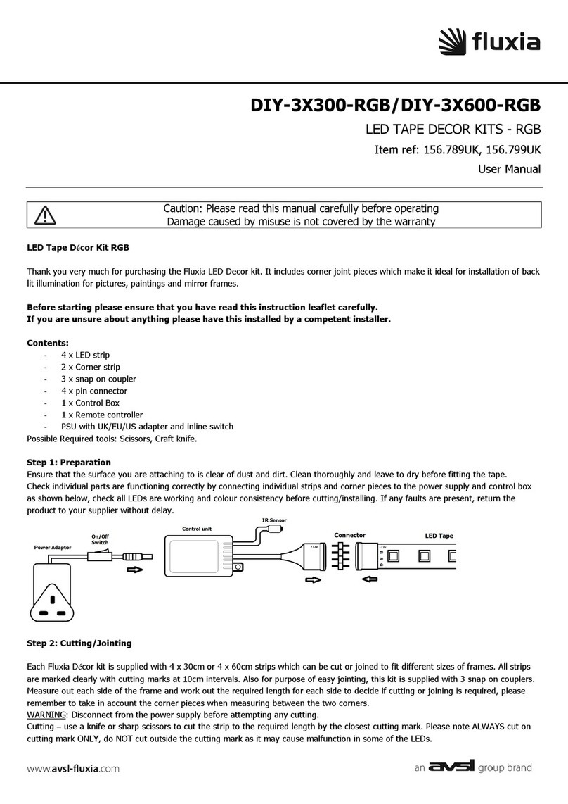Avsl fluxia DIY-3X300-RGB user manual