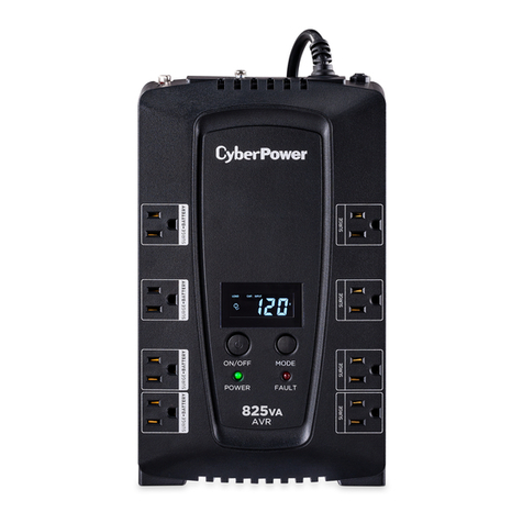 CyberPower CP825AVRLCD-G Series User manual CyberPower CP825AVRLCD-G Series User manual