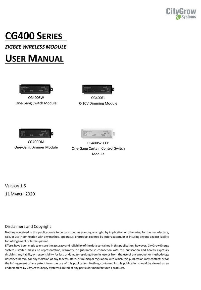 CityGrow Systems CG400 Series user manual