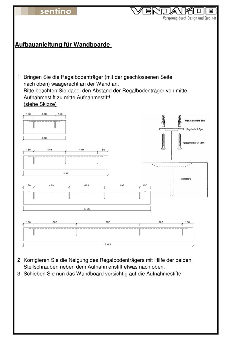 Venjakob Sentino User manual Venjakob Sentino User manual