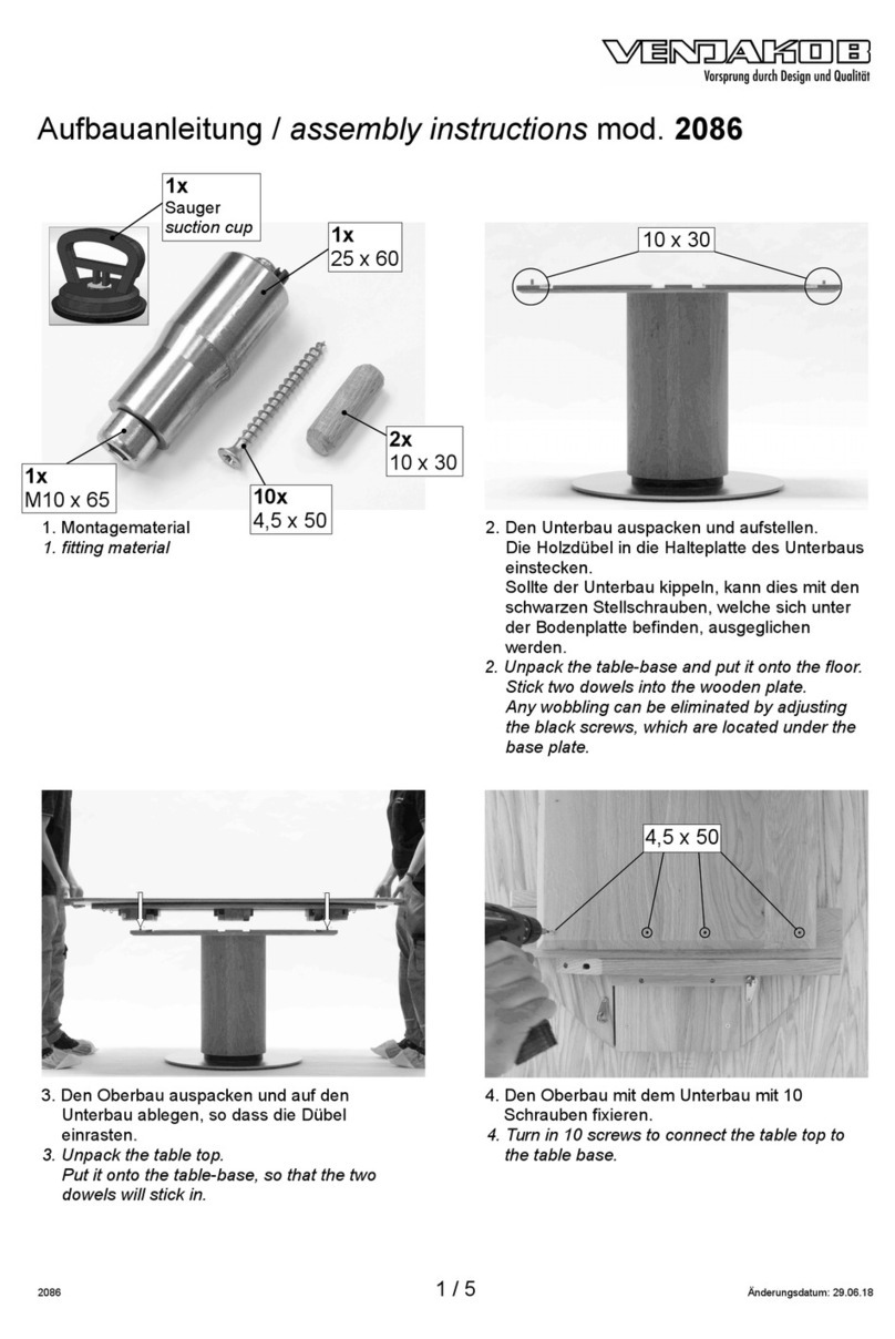 Venjakob 2086 User manual Venjakob 2086 User manual