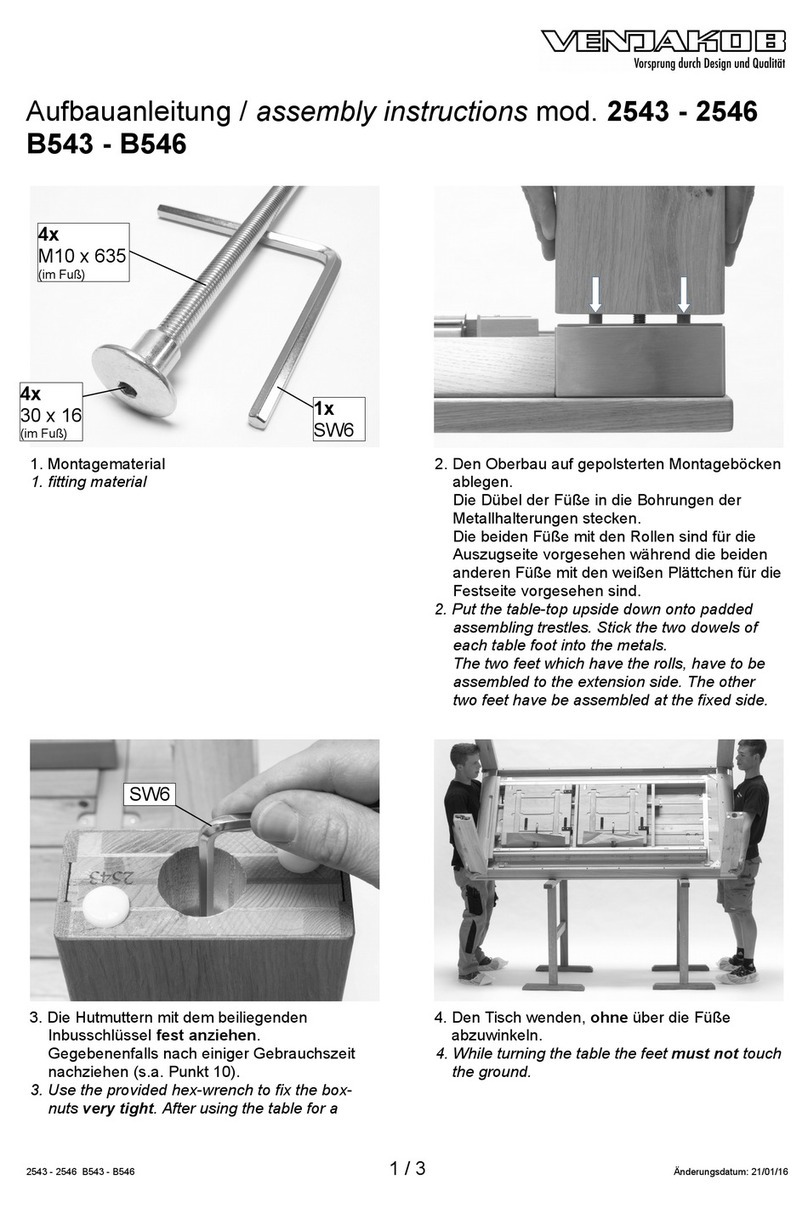 Venjakob 2543 User manual