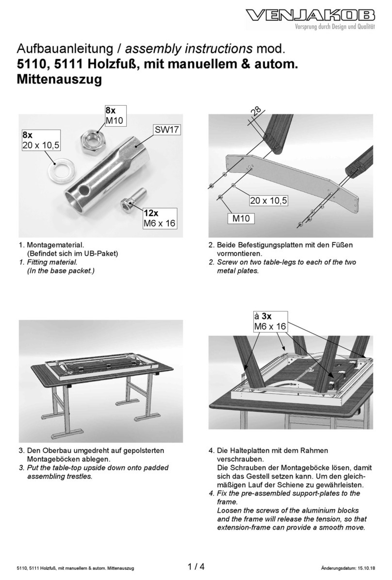 Venjakob 5110 Assembly instructions Venjakob 5110 Assembly instructions