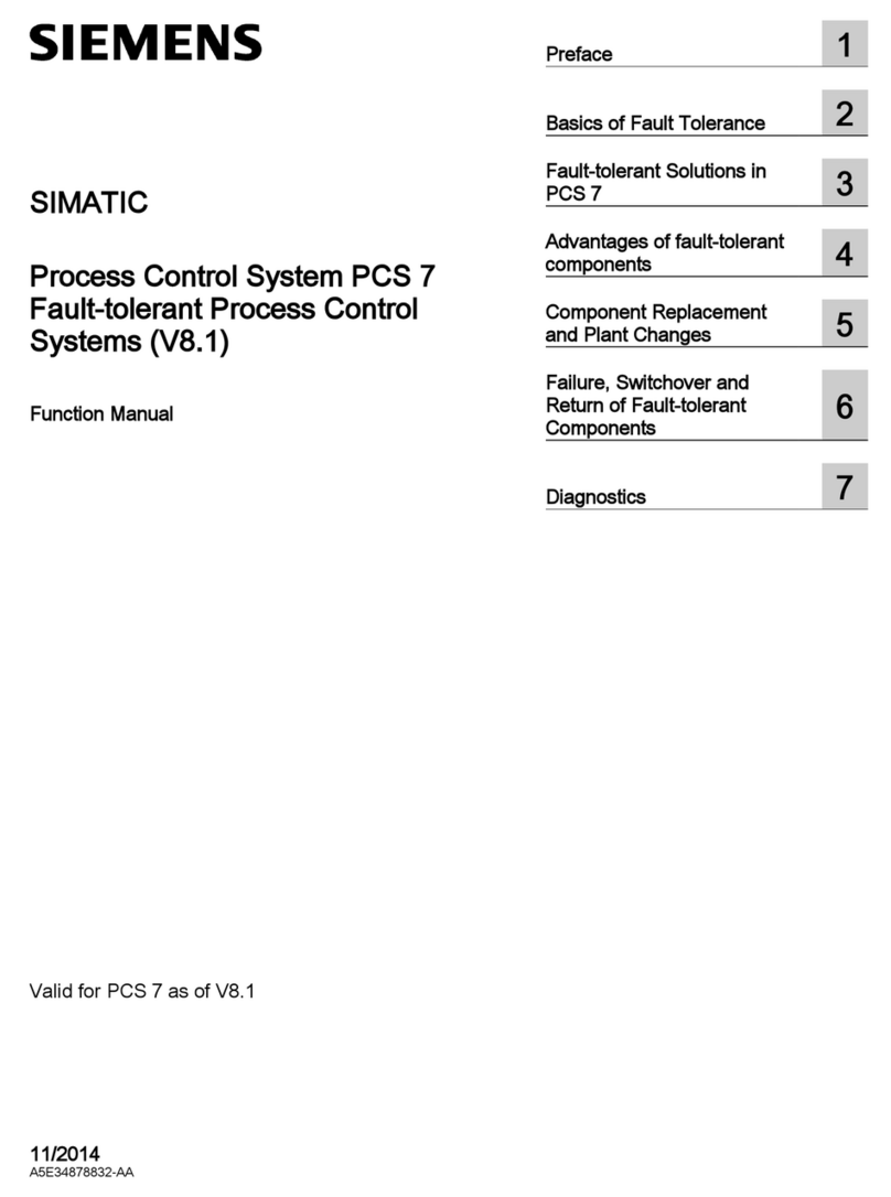 Siemens SIMATIC PCS 7 Parts list manual
