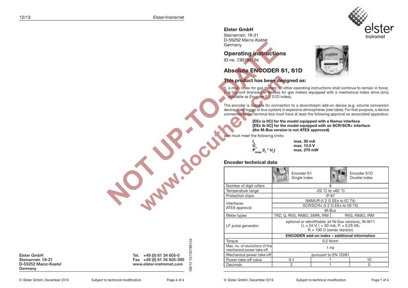Elster S1 User manual
