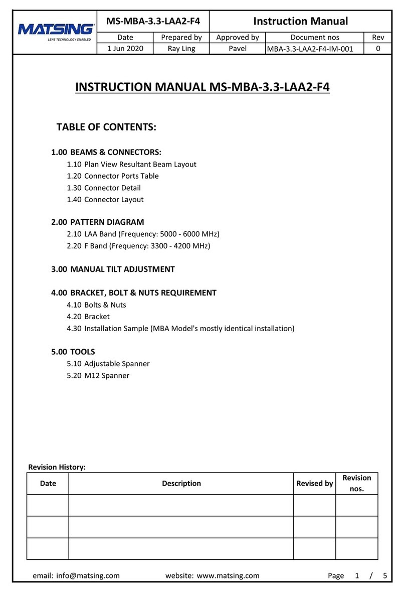 Matsing MS-MBA-3.3-LAA2-F4 instruction manual