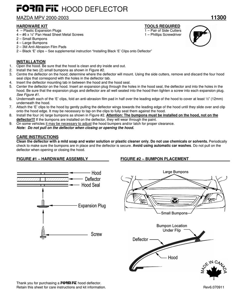 FormFit 11300 manual