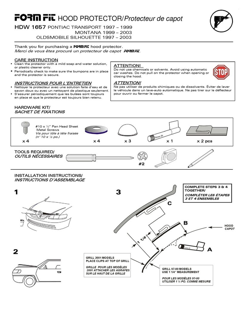 FormFit HDW 1657 User manual