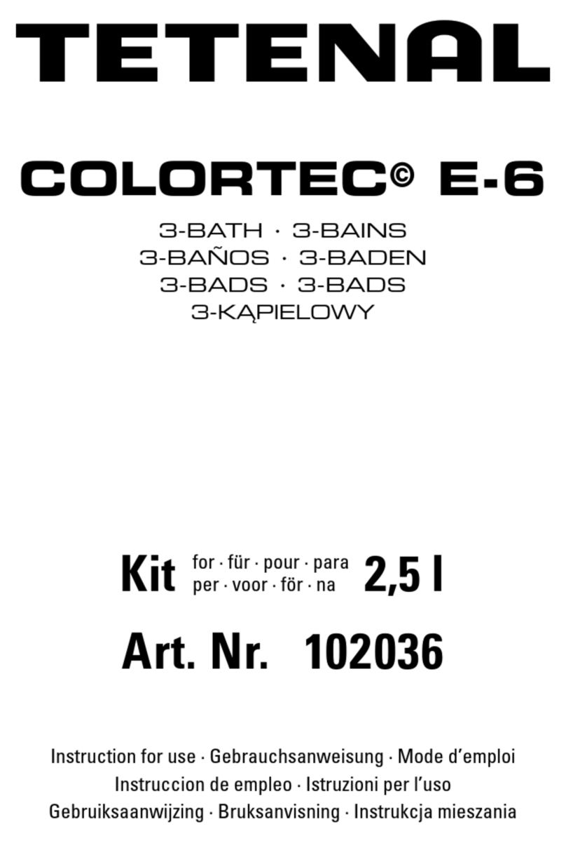 Tetenal COLORTEC E-6 Instructions for use