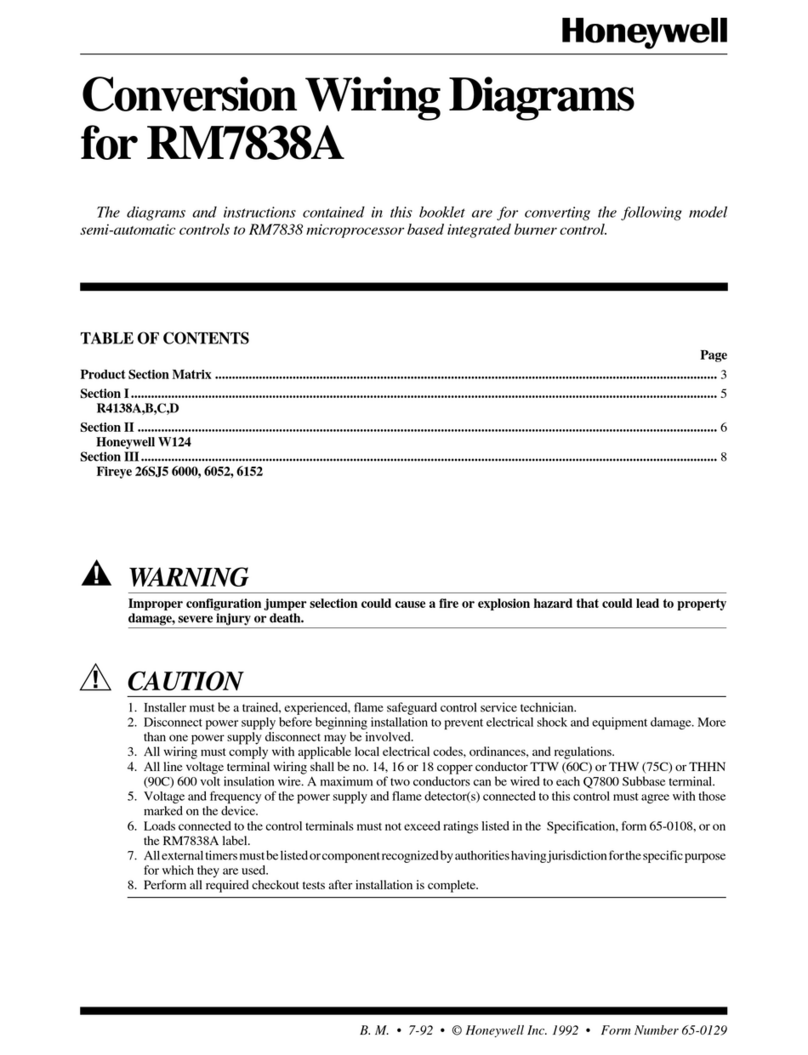 Honeywell RM7838A Manual