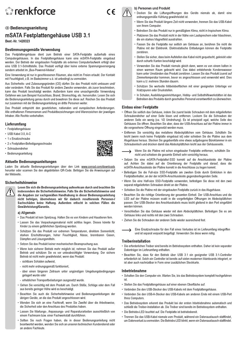 Renkforce 1428323 User manual