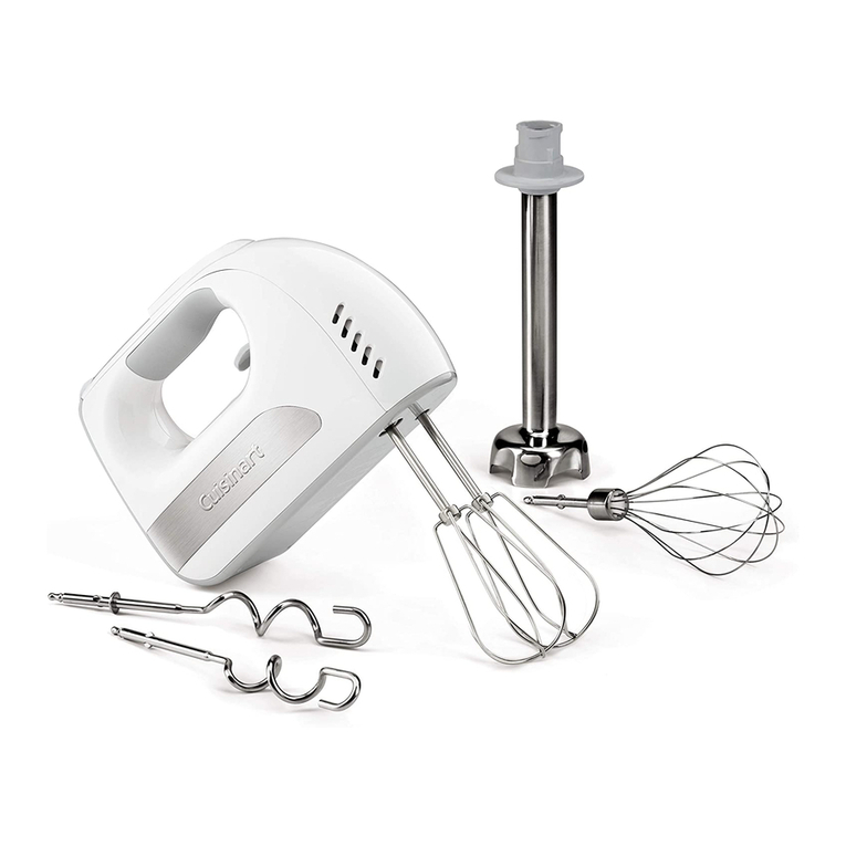 Cuisinart Power Advantage Deluxe HM-8 Series Service manual
