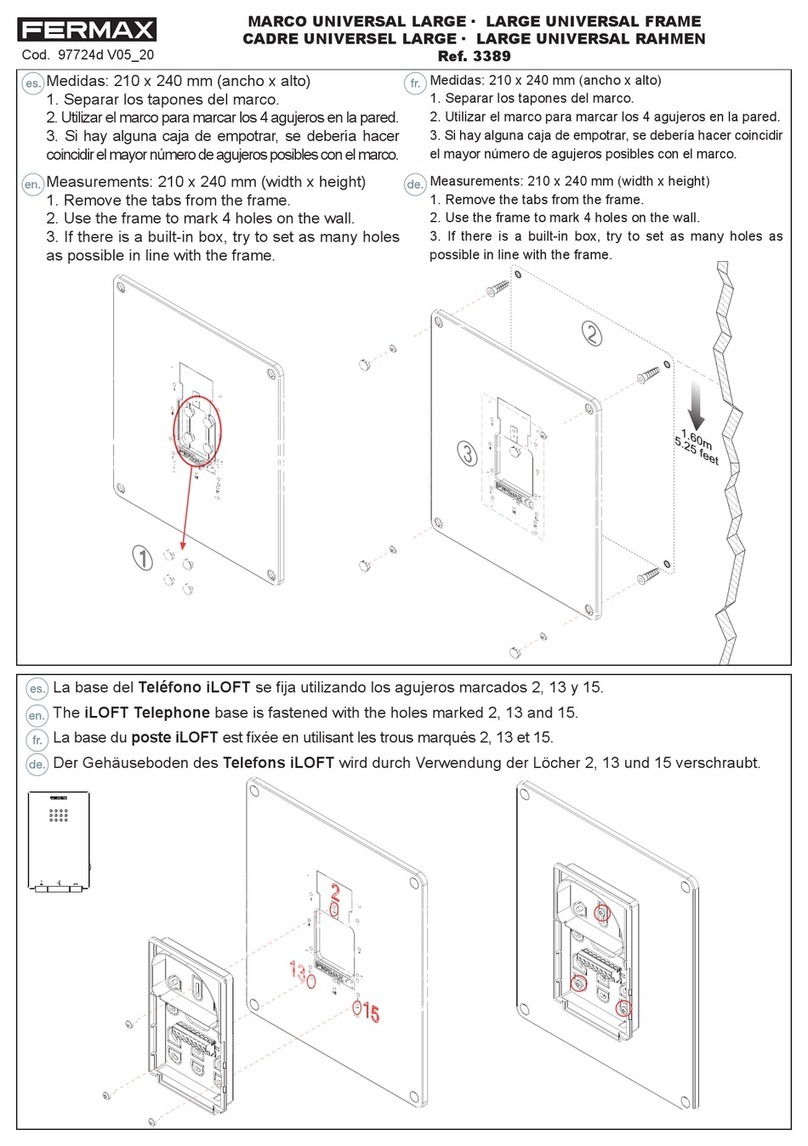 Fermax 3389 manual