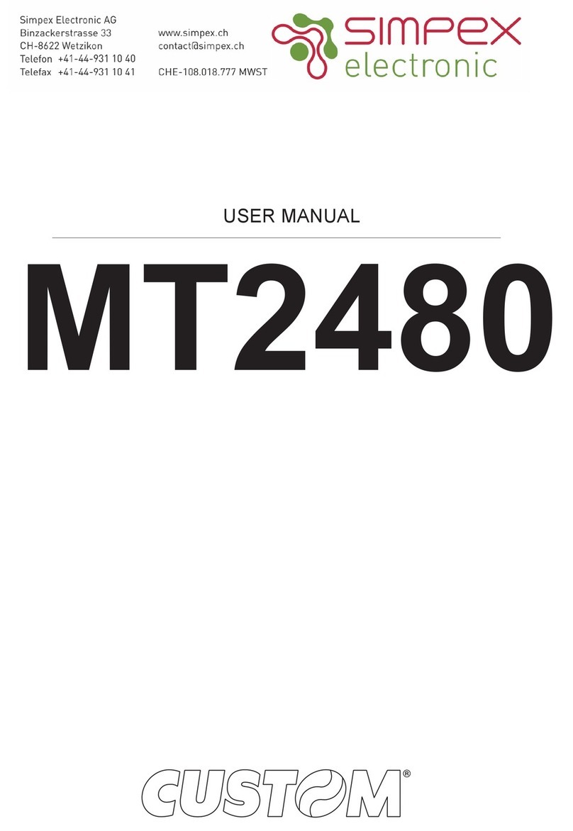 Custom Audio Electronics MT2480 User manual