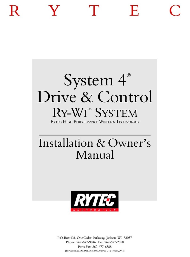 RYTEC System 4 Installation & owner's manual