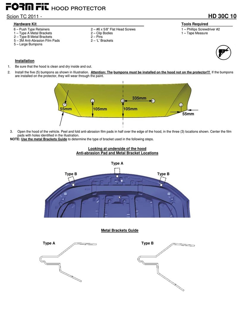 FormFit HD 30C 10 manual