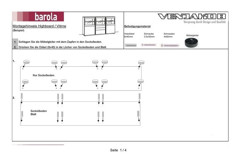 Venjakob barola Owner's manual