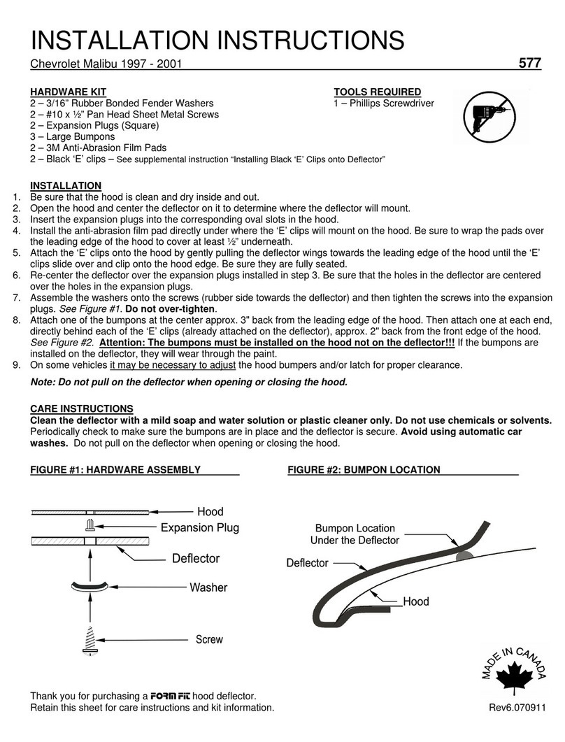FormFit 577 User manual