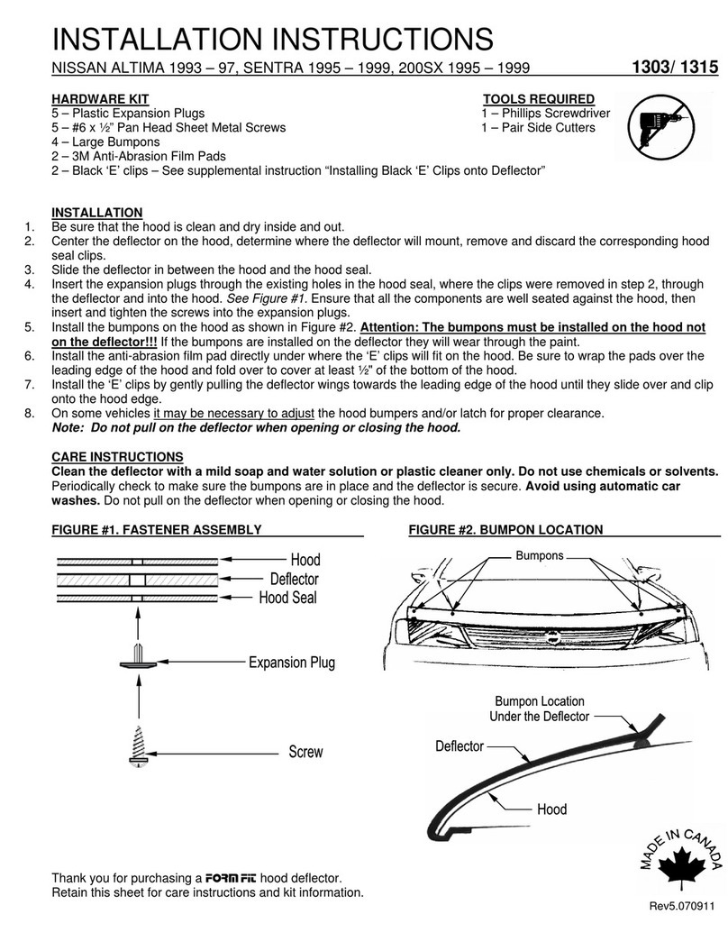 FormFit 1303 User manual