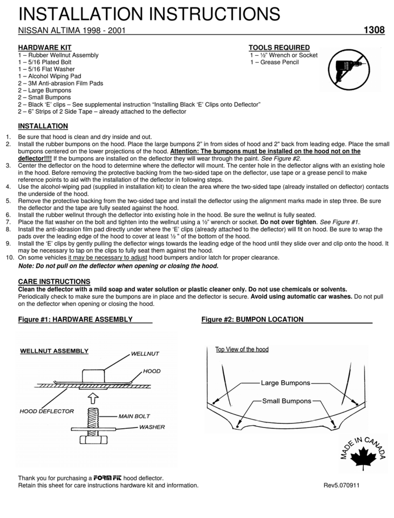 FormFit 1308 User manual