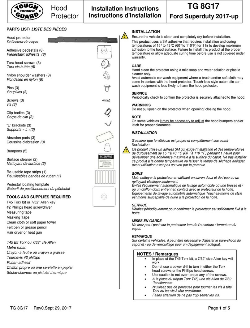FormFit Tough Guard TG 8G17 installation instructions