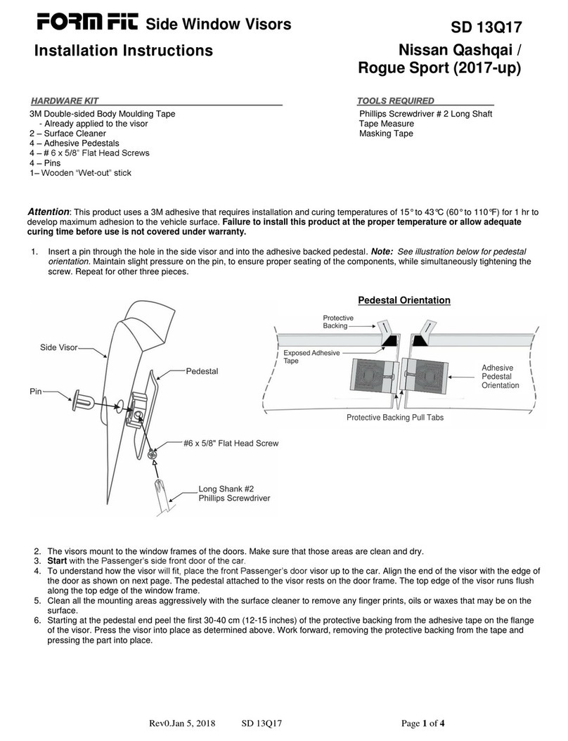 FormFit SD 13Q17 User manual